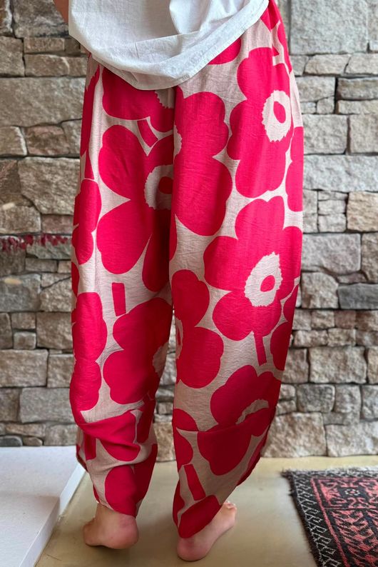 Carnaby Shelby Barrel Pant Ruby & Tan
